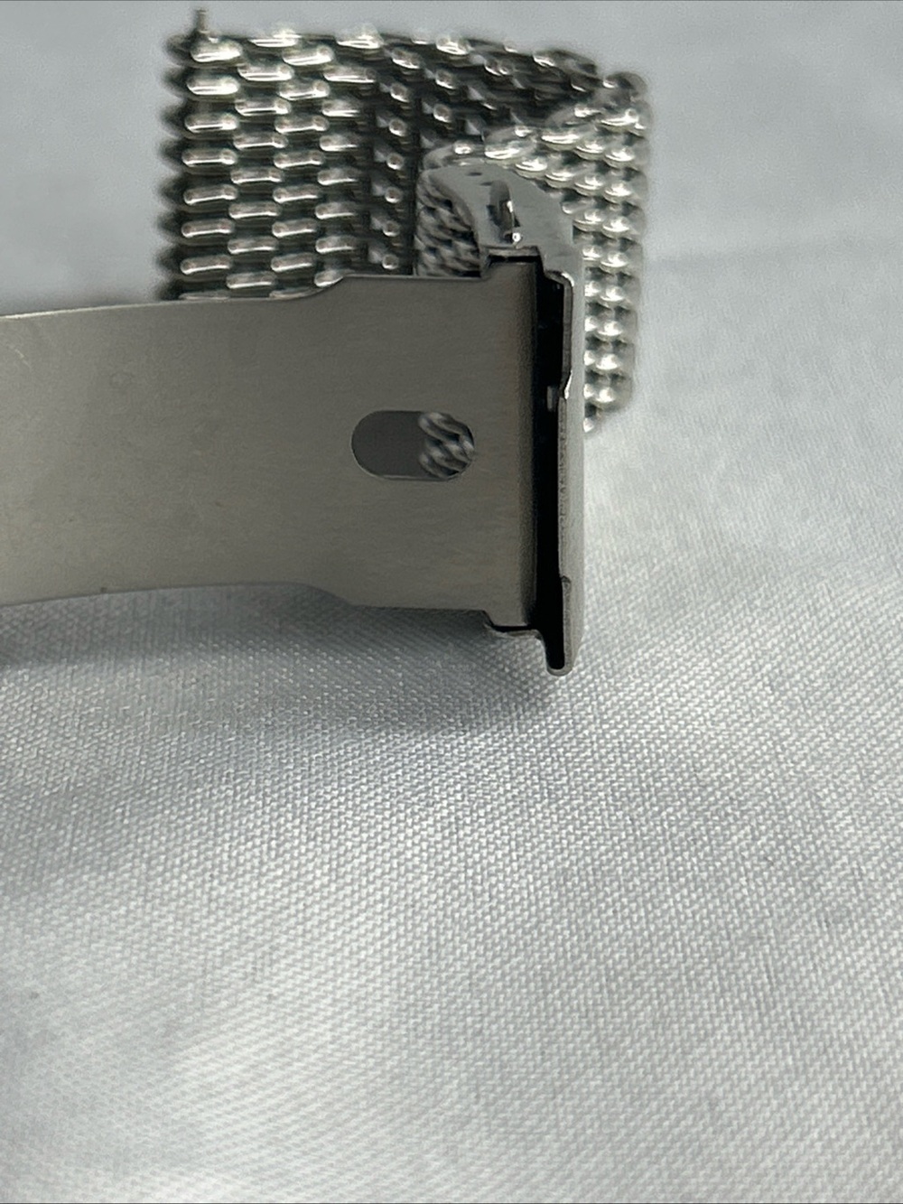 Stainless Steel Mesh watch band Bracelet - Silver 20mm - Picture 12 of 13
